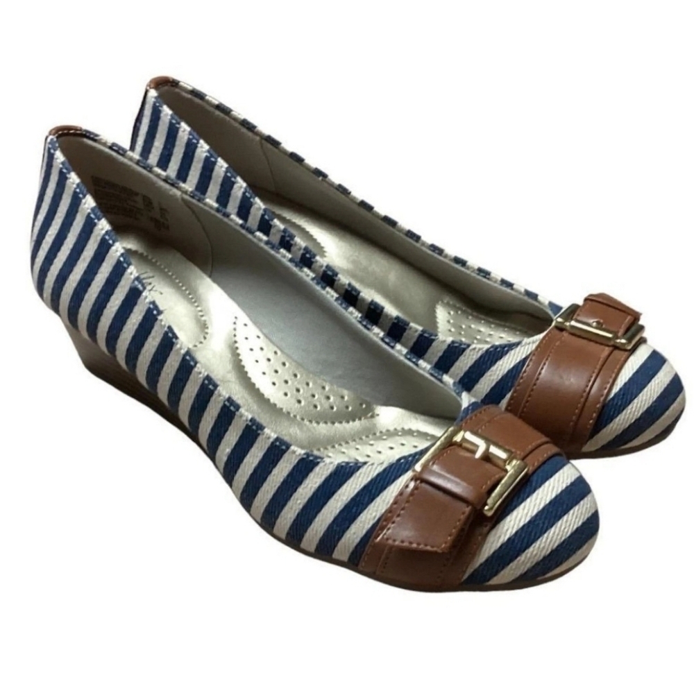 DeflexComfort | Striped Wedge Heel